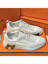 Men's Bouncing Sneakers White Mesh H Brown Black Twotone - HERMES - BALAAN 2