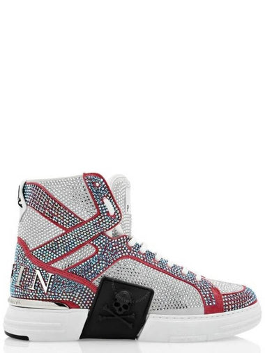 Philipp Plein Crystal Money Kicks Hi-Top Sneakers, Brand Size 35 ( US Size 5 ) - PHILIPP PLEIN - BALAAN 1