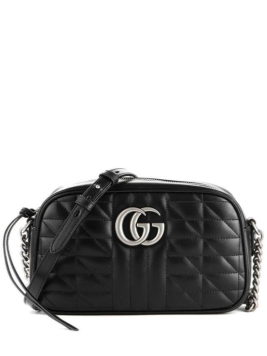 GG Marmont Matelasse Small Shoulder Bag Black - GUCCI - BALAAN 2