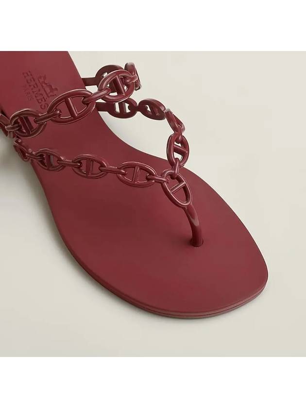 Island Sandals Rouge H - HERMES - BALAAN 6