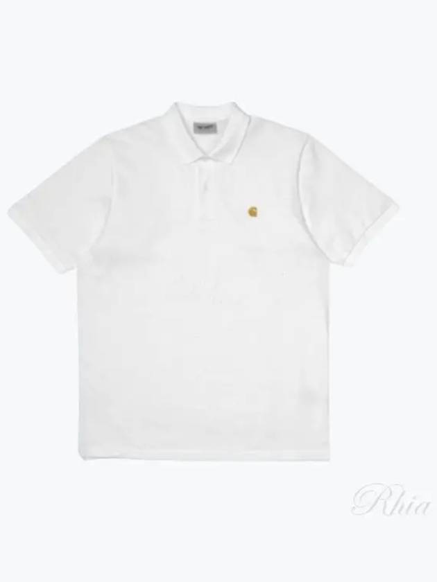 Chase Pique Polo Shirt White - CARHARTT WIP - BALAAN 2