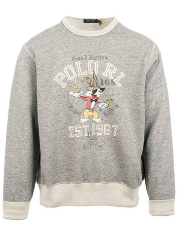 Kids Women s Bunny Brushed Sweatshirt Gray 901715 001 - POLO RALPH LAUREN - BALAAN 1