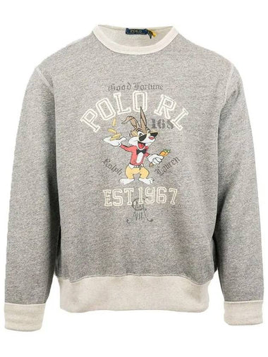 Kids Women s Bunny Brushed Sweatshirt Gray 901715 001 - POLO RALPH LAUREN - BALAAN 1