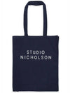 Common small tote bag navy SMALLTOTE SNW 406 DARK - STUDIO NICHOLSON - BALAAN 2