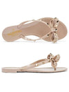 Rubber Rockstud Flip Flops Beige - VALENTINO - BALAAN 3