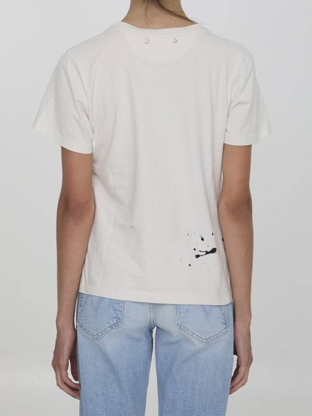 Printed Cotton T-Shirt - GOLDEN GOOSE - BALAAN 4