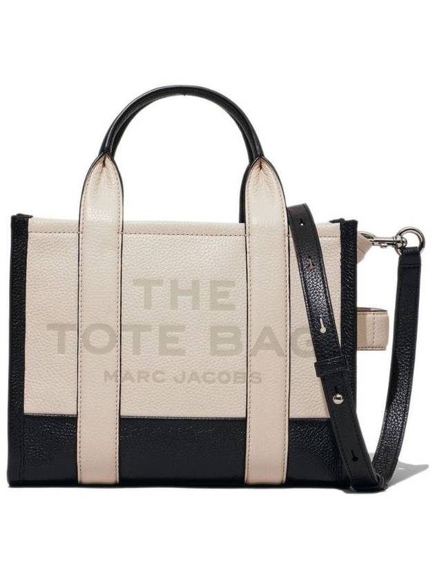 Logo Small Leather Tote Bag Cream - MARC JACOBS - BALAAN 2