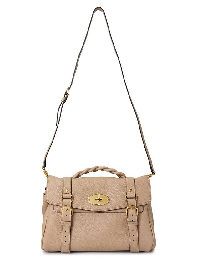 Alexa Medium Heavy Grain Tote Bag Beige - MULBERRY - BALAAN 8