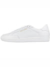 Court Classic Perforated Leather Low Top Sneakers White - SAINT LAURENT - BALAAN 4