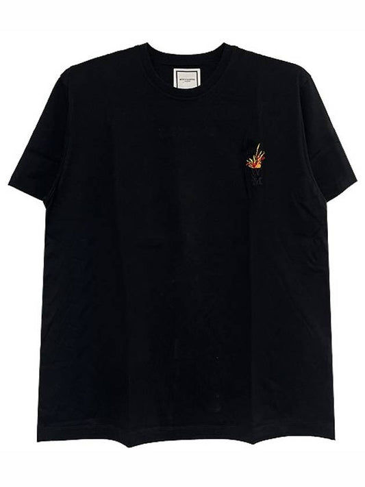 Seoul Back Logo Mountain Graphic Short Sleeve T-Shirt Black - WOOYOUNGMI - BALAAN 2