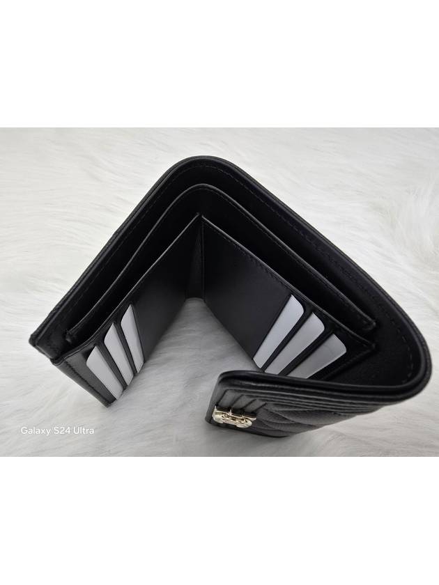 Boy Caviar Half Wallet Black - CHANEL - BALAAN 5