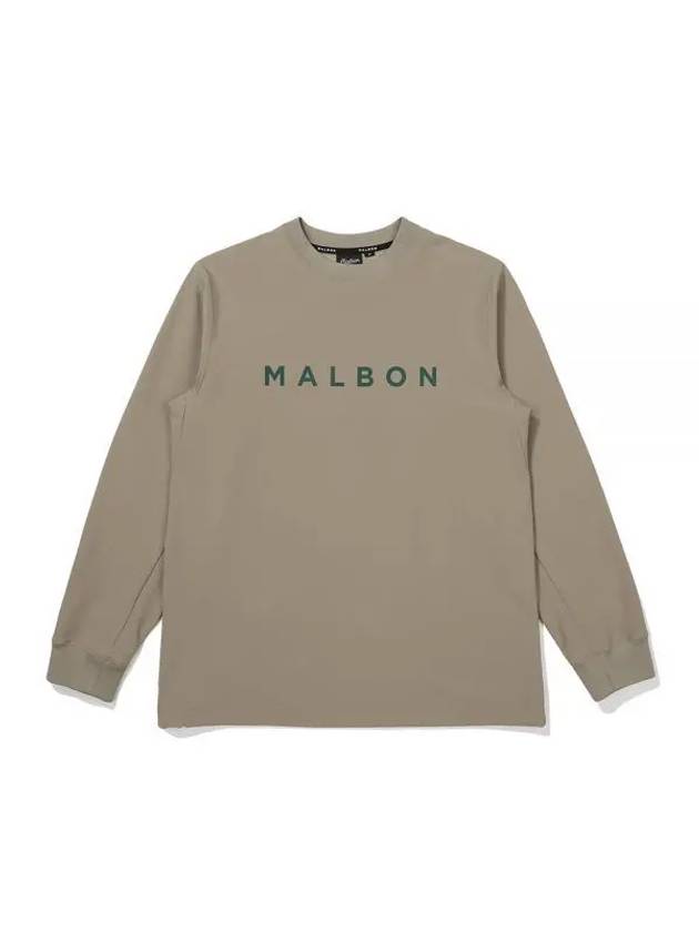 Fleece Sweatshirt BEIGE MAN M3321PFS03BEI - MALBON GOLF - BALAAN 1