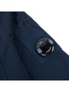 Emerized Gabardine Overshirt Zip-Up Jacket Navy - CP COMPANY - BALAAN 5