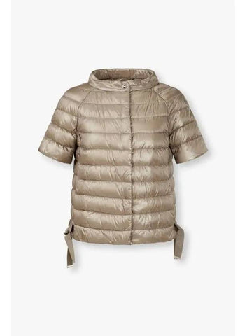 Women s Short Raglan Sleeve Down Padded Jacket Blonde - HERNO - BALAAN 1