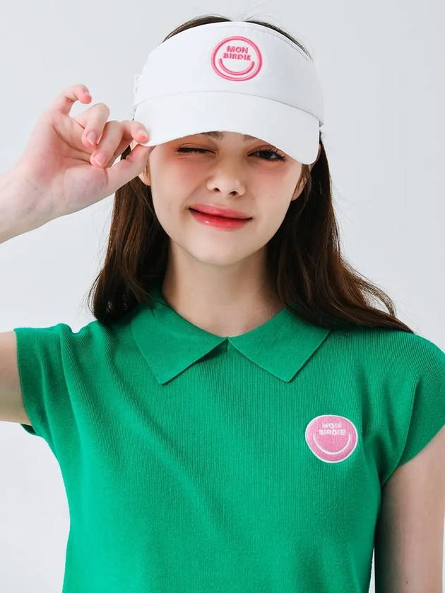 Smile sun visor WHITE - MONBIRDIE GOLF - BALAAN 8