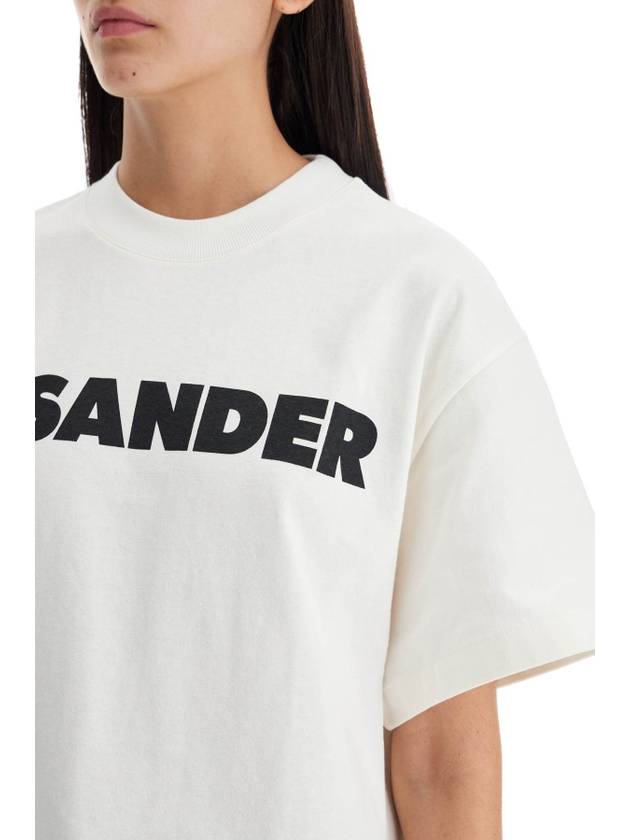 t-shirt with logo print - JIL SANDER - BALAAN 4