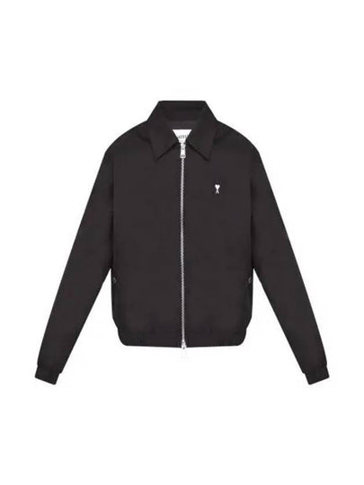 De Coeur Logo Zip-up Jacket Night Black - AMI - BALAAN 2