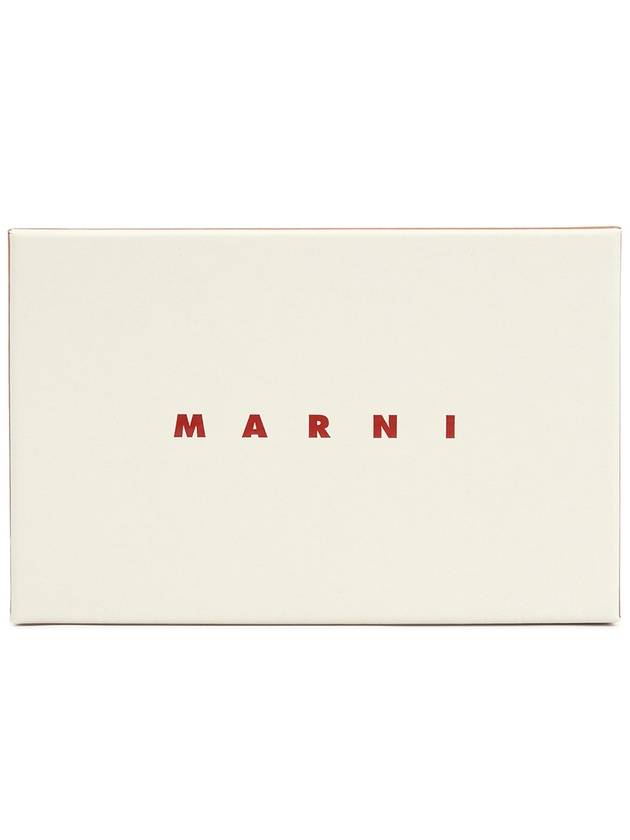 Logo Leather Half Wallet Green - MARNI - BALAAN 10