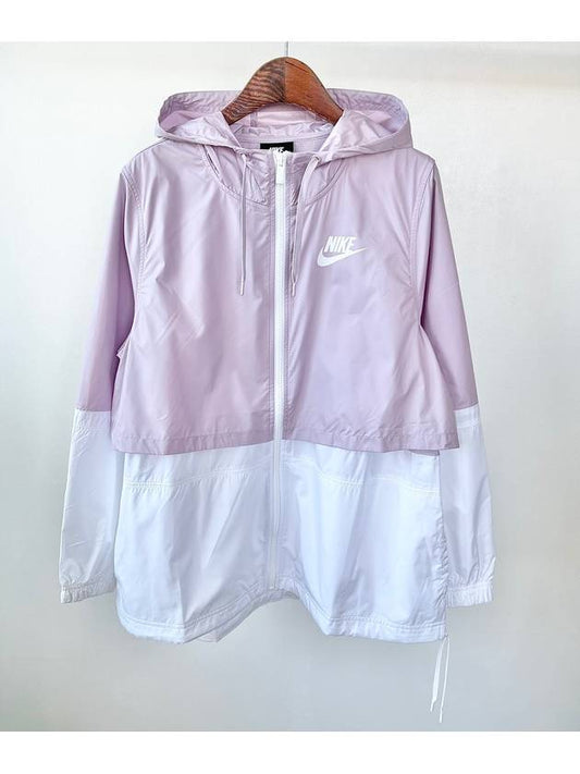 Sportswear Repel Essential Woven Hood Windbreaker Violet - NIKE - BALAAN 2