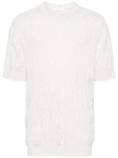 Crushed Knit Top Ivory - HELMUT LANG - BALAAN 1