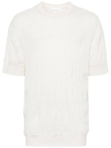 Crushed Knit Top Ivory - HELMUT LANG - BALAAN 1