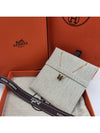 Mini Pop H Pendant Necklace Gold Noir - HERMES - BALAAN 3