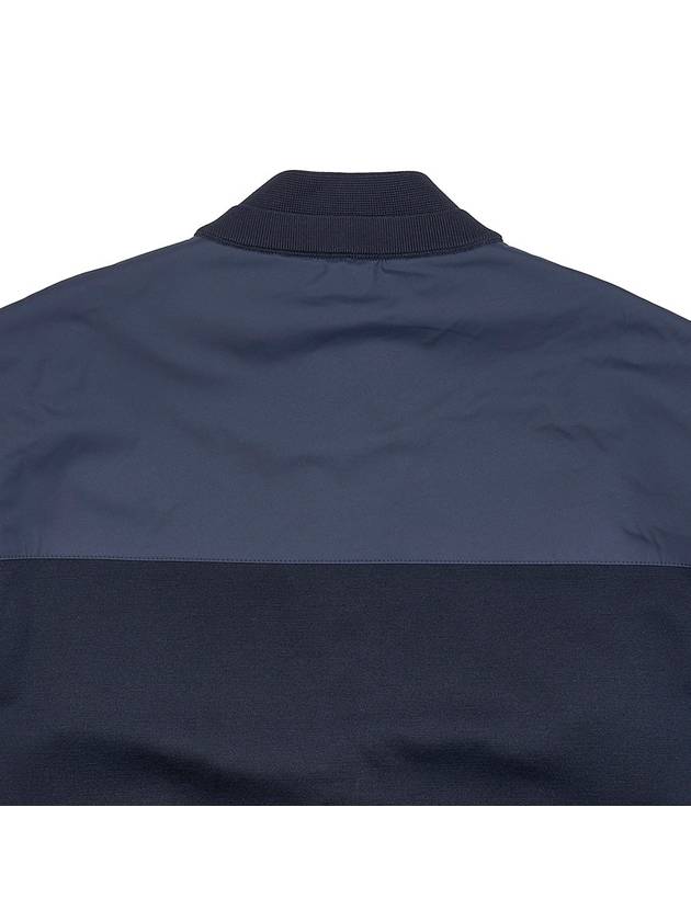 Horizon Silk Virgin Wool Bomber Jacket Navy - LORO PIANA - BALAAN 8