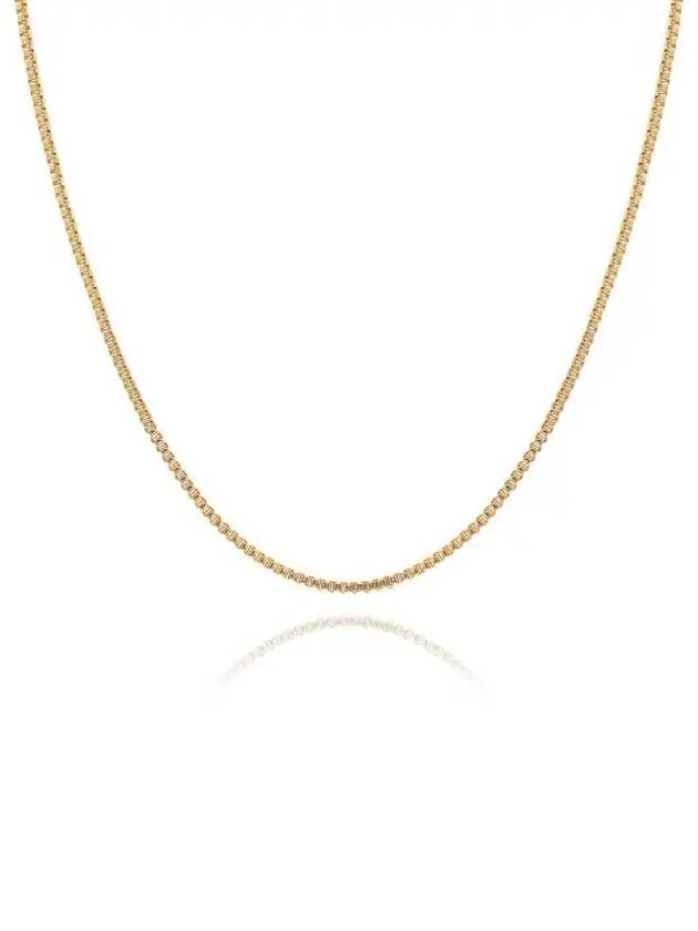 Box Chain 60cm Necklace Gold - CRYSTAL HAZE - BALAAN 3