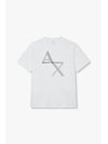 Classic Diagonal Logo Short Sleeve T-Shirt White - ARMANI EXCHANGE - BALAAN 2