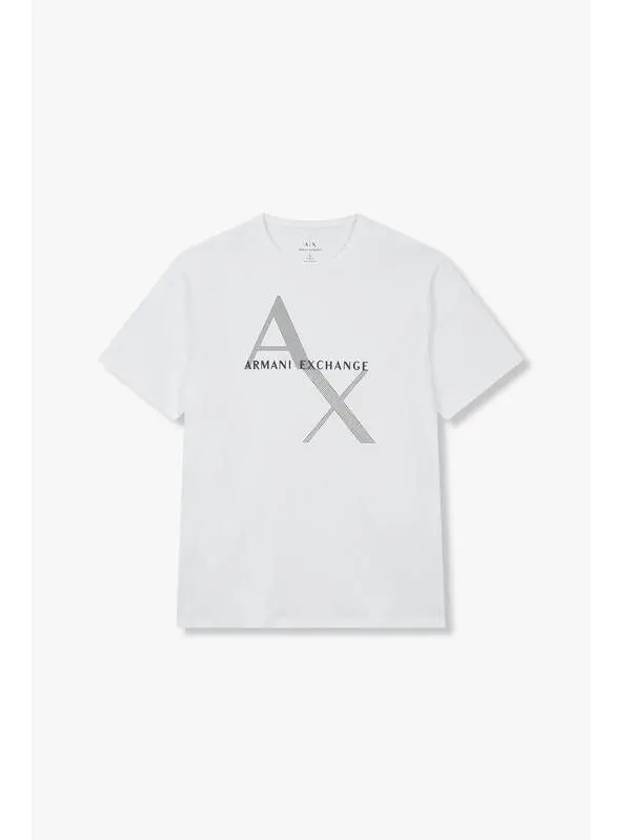 Men s Mesh Logo Graphic T Shirt White - ARMANI EXCHANGE - BALAAN 1