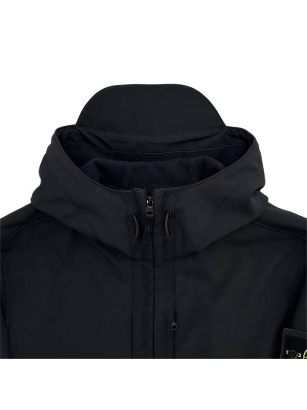 Soft Shell RE Dye Technology Hooded Jacket Black - STONE ISLAND - BALAAN 4