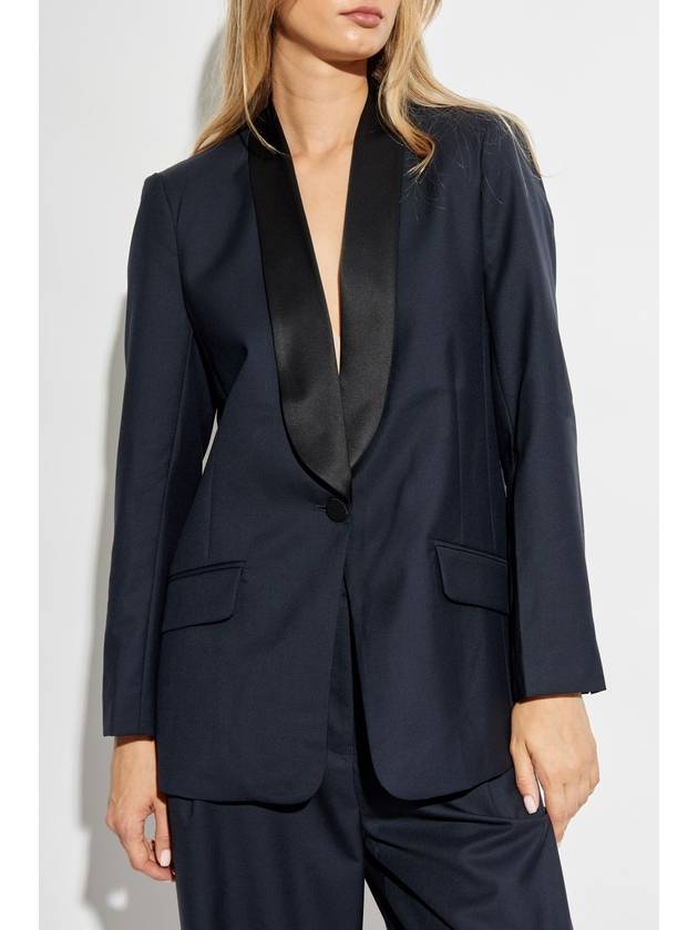 Munthe Wool Blazer, Women's, Navy Blue - MUNTHE - BALAAN 3