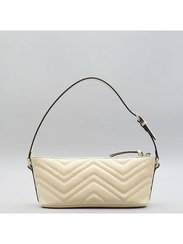 739166 White leather GG Marmont Matelasse small shoulder bag - GUCCI - BALAAN 4