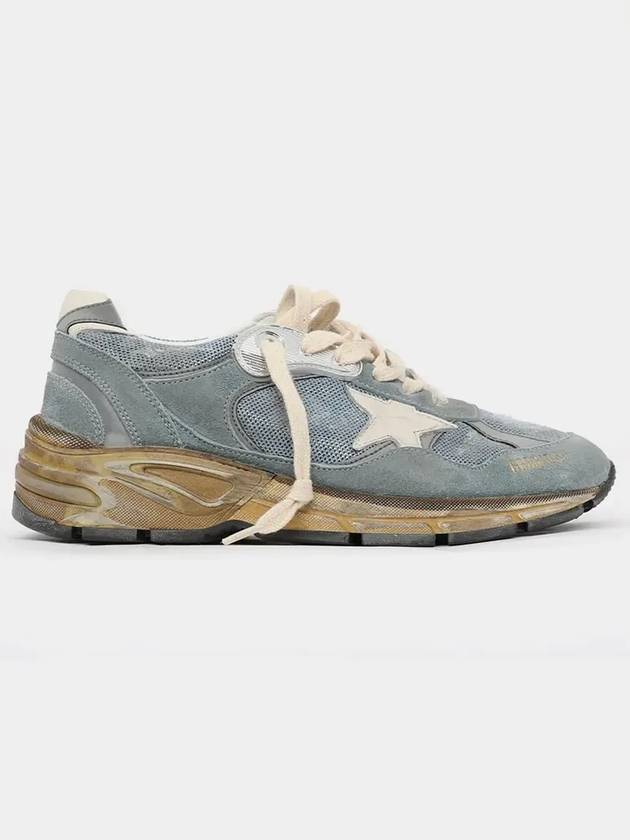 Dad Mesh Suede Tab Low Top Sneakers Blue - GOLDEN GOOSE - BALAAN 4