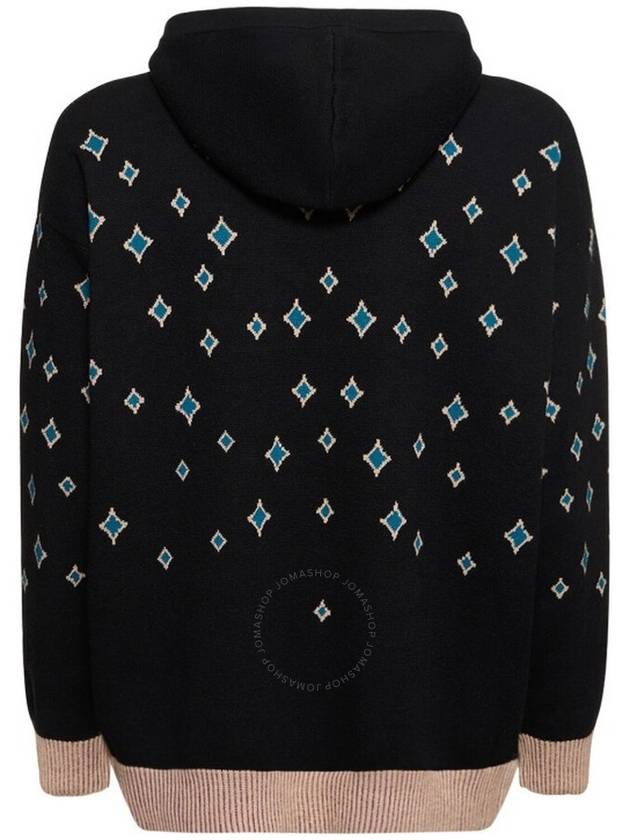 Bluemarble Jacquard Rhinestoned Hooded Jumper Size Small - BLUEMARBLE - BALAAN 2