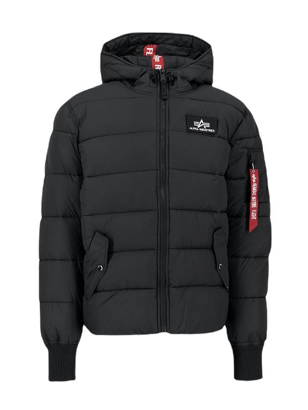 Hooded Padded Jumper Jacket Black - ALPHA INDUSTRIES - BALAAN 1