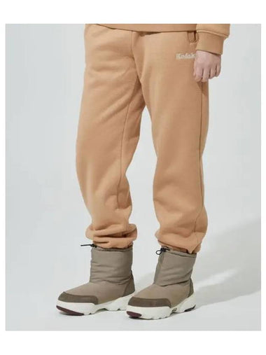 KODAK Brownie semi overfit light warm brushed jogger pants BEIGE - KODO - BALAAN 1