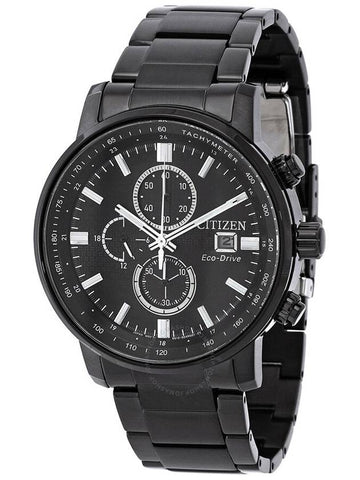 Citizen Chronograph Eco-Drive Black Dial Men's Watch CA0845-83E - CITIZEN - BALAAN 1