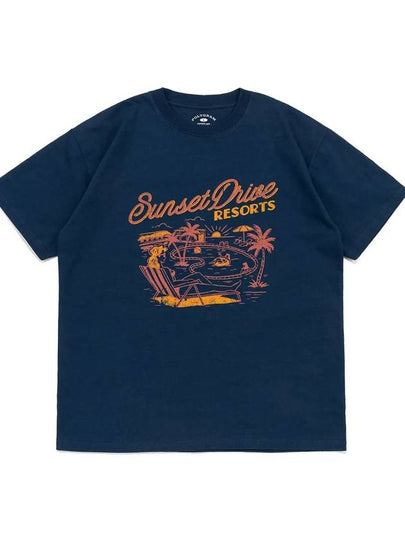 SUNSET RESORTS T SHIRTS DARK BLUE - POLYGRAM - BALAAN 2