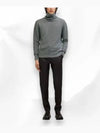 Heart Logo Cashmere Turtleneck Grey - AMI - BALAAN 5