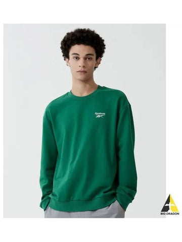 Vector Essential Sweatshirt Green - REEBOK - BALAAN 1