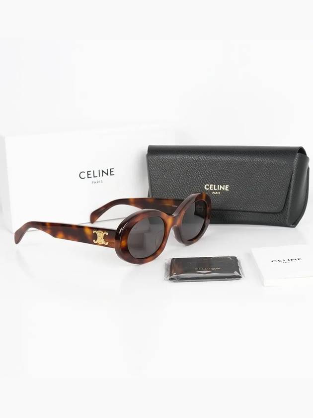 Eyewear Triomphe Acetate Sunglasses Blonde Havana - CELINE - BALAAN.