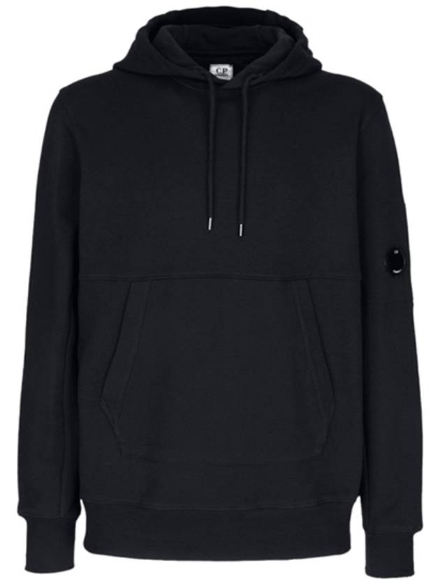 Lens Wappen Pocket Hoodie Black - CP COMPANY - BALAAN 2