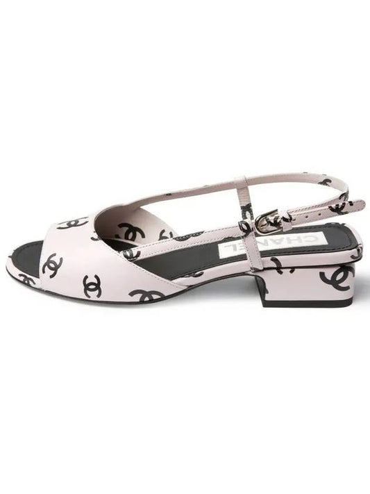 CC logo printed lambskin sandals G38976 - CHANEL - BALAAN 2