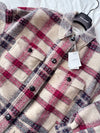 Pontage Check Pattern Wool Single Coat Red Beige - ISABEL MARANT ETOILE - BALAAN 3