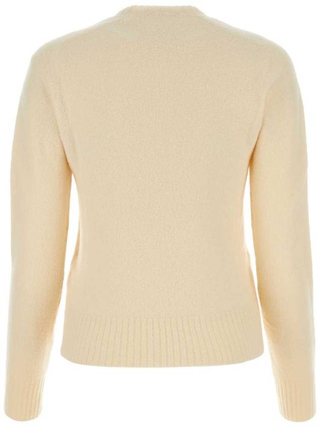 Wool Knit Top White - JIL SANDER - BALAAN 3