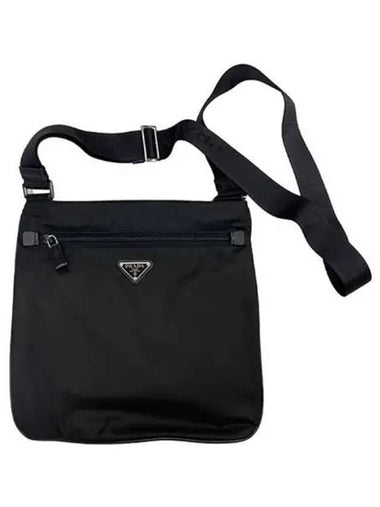 Nylon triangle logo cross bag black 271137 - PRADA - BALAAN 1