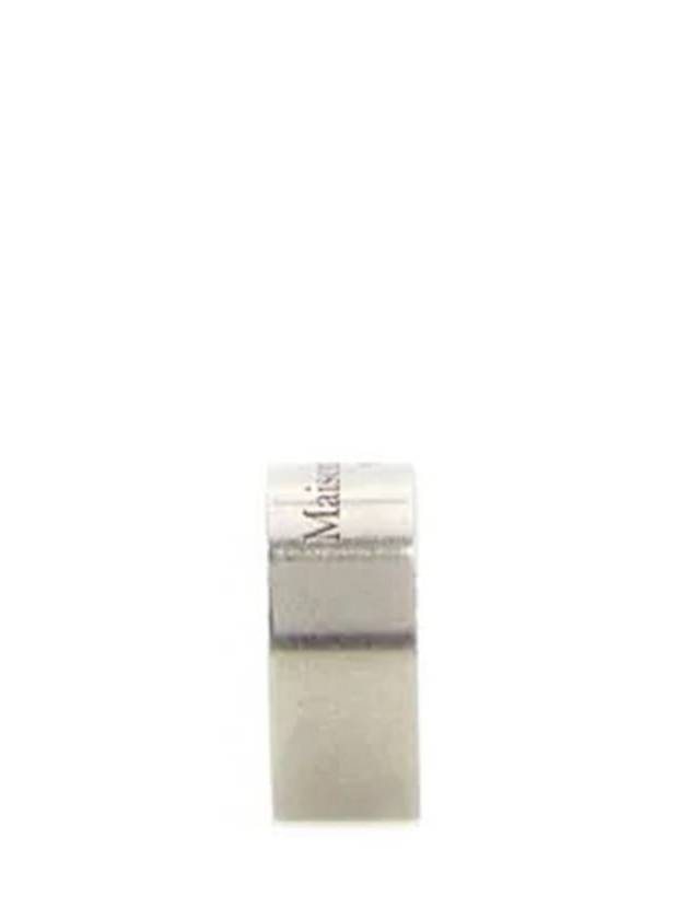 Engraved Logo Ring Silver - MAISON MARGIELA - BALAAN 3