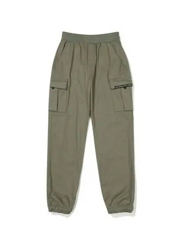 KODAK Essential Woven Debonding Brushed Slim Cargo Jogger Pants Women KHAKI - KODO - BALAAN 1