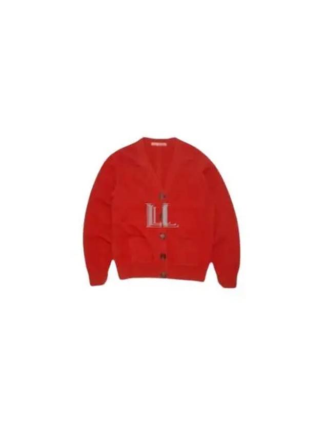 Wool Blend Cardigan Red - ACNE STUDIOS - BALAAN 2